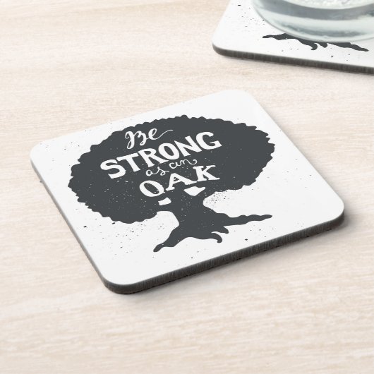 カシとして強いがあって下さい コースター (左側)