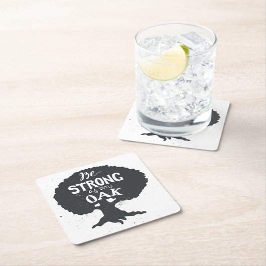 カシとして強いがあって下さい スクエアペーパーコースター (インサイチュ)