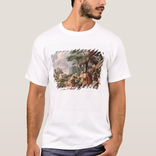 カシの下で奇妙な神を埋めているヤコブ Tシャツ (正面)