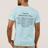 カシの丘の青年ワイシャツ Tシャツ (裏面)