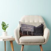 カシの入り江渓谷、レトロのアリゾナの砂漠の景色 ランバークッション (椅子)