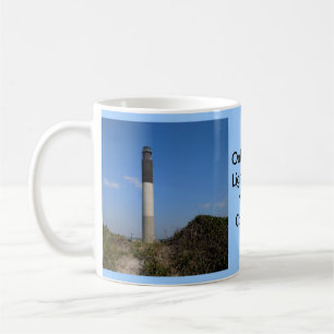 カシの島の灯台、ノースカロライナ コーヒーマグカップ