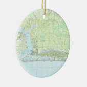 カシの島ノースカロライナMap (1990年) セラミックオーナメント (右)