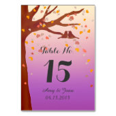 カシの木ロブバードハートテーブル番号love1 テーブルナンバー (裏面)