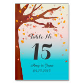 カシの木ロブバードハートテーブル番号love1 テーブルナンバー (裏面)