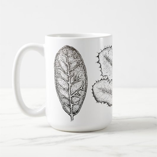 カシの枝 コーヒーマグカップ (左)