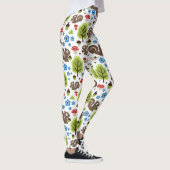 カシの森林パターンのリス レギンス (右)