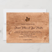 カシの秋のカエデの葉の結婚式招待状 招待状 (正面)