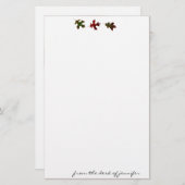 カシの葉パレードの文房具 便箋 (正面/裏面)