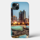 カシの通りのカヌーは日没の後で少しを浜に引き上げます Case-Mate iPhoneケース (裏面)