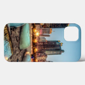 カシの通りのカヌーは日没の後で少しを浜に引き上げます Case-Mate iPhoneケース (裏面 (横))