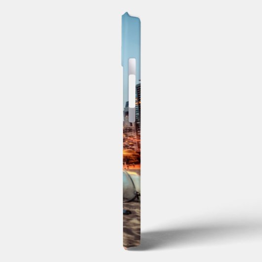 カシの通りのカヌーは日没の後で少しを浜に引き上げます Case-Mate iPhoneケース (裏面 / 左)