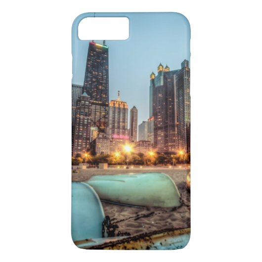 カシの通りのカヌーは日没の後で少しを浜に引き上げます Case-Mate iPhoneケース (裏面)