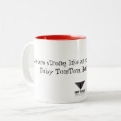 カシの陶磁器のコーヒー・マグのように強い ツートーンマグカップ (正面左)