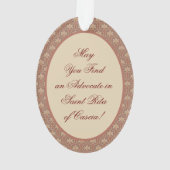 カシアのセントリタ(M 015)楕円アクリル オーナメント (裏面)