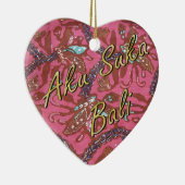 カシアろうけつ染め セラミックオーナメント (右)