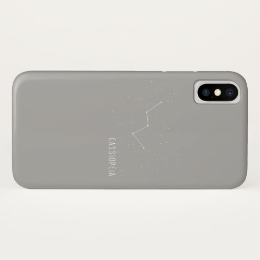 カシオペア座の星座の空の星のデザイン Case-Mate iPhoneケース (裏面(横))