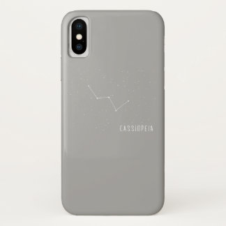 カシオペア座の星座の空の星のデザイン iPhone X ケース