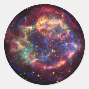 カシオペア座の銀河系の超新星の残り ラウンドシール