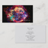 カシオペア座、銀河の最も若い超新星 名刺 (正面/裏面)