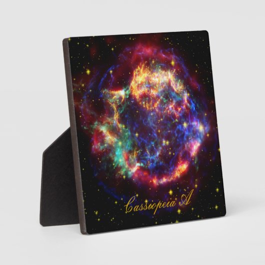 カシオペア銀河系超新星残骸 フォトプラーク (正面)