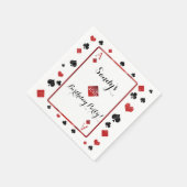 カシオ/ベガススタイル誕生日ナプキン スタンダードカクテルナプキン (角)