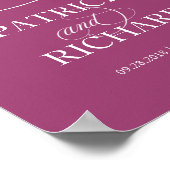 カシスエレガントは我々の始まりの兆候へようこそ ポスター (角)