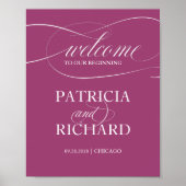 カシスエレガントは我々の始まりの兆候へようこそ ポスター (正面)