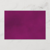 カシスエレガントパープルバラの結婚詳細サイト エンクロージャーカード (裏面)