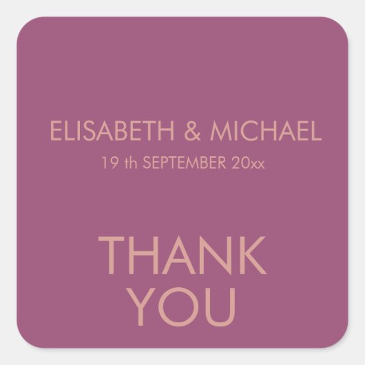 カシスシンプルトレンディーエレガント スクエアシール (正面)