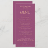 カシスシンプルトレンディーエレガント メニュー (正面/裏面)