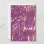 カシスバラ金ゴールド大理石おもしろい書猫 招待状 (裏面)