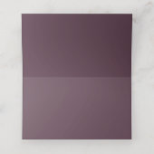 カシスパープル結婚ズシンプルミニマリストシックゲスト プレイスカード (内部開封)