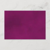 カシスベリーパープルバラエレガントウェディングウェブサイト エンクロージャーカード (裏面)