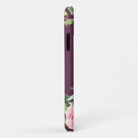 カシスモダンピンク牡丹バラフローラ水彩 Case-Mate iPhoneケース (裏面/右)