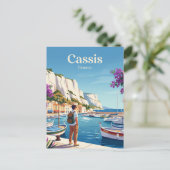 カシス港 フランス ポストカード (スタンド正面)