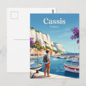 カシス港 フランス ポストカード (正面/裏面)