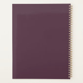 カシス結婚のフローラエレガント金ゴールドフレームプランナー プランナー手帳 (裏面)