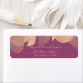 カシス魅力的バラ金ゴールド水カラー ラベル (インサイチュ)