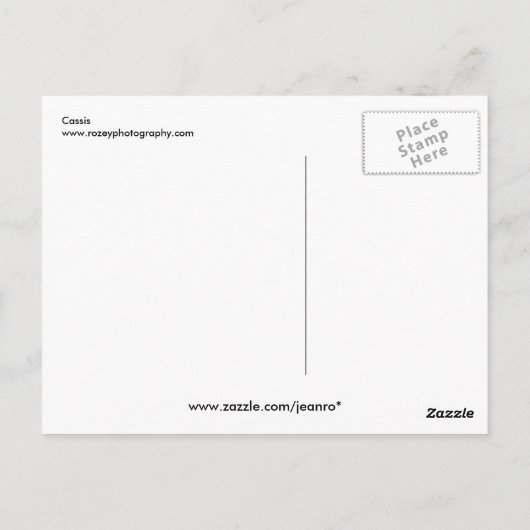 カシス ポストカード (裏面)