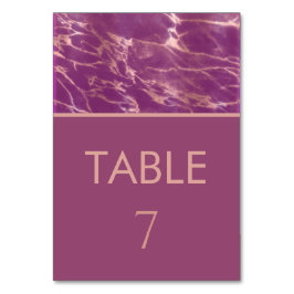 カシス ローズゴールド マーブル ロマンチック エレガント テーブルナンバー