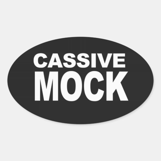 カシブ モック 楕円形シール (正面)