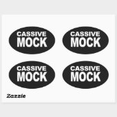 カシブ モック 楕円形シール (シート)