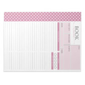 カシミアバラ読のレビューページ ノートパッド (正面)