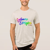 カシミヤは皆の男性のための トライブレンドTシャツ (正面)