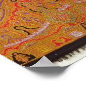 カシミヤスカーフ， c.1870-80 ポスター (角)