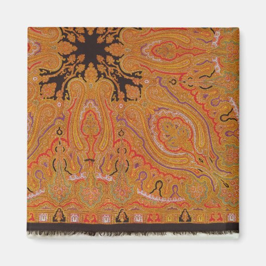 カシミヤスカーフ， c.1870-80 マグネット (正面)