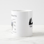 カシミヤヤギの解剖-ジャンボマグ ジャンボコーヒーマグカップ (正面)