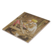 カシミヤ織のショール: 1863年編むこと(chromolitho) タイル (側面)