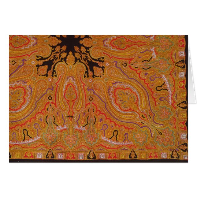 カシミヤ織のスカーフ、c.1870-80 (正面横)